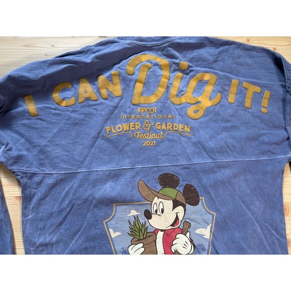 2021 Epcot Flower Garden Festival Passholder I Can Dig It Spirit Jersey Adult L - Picture 8 of 8